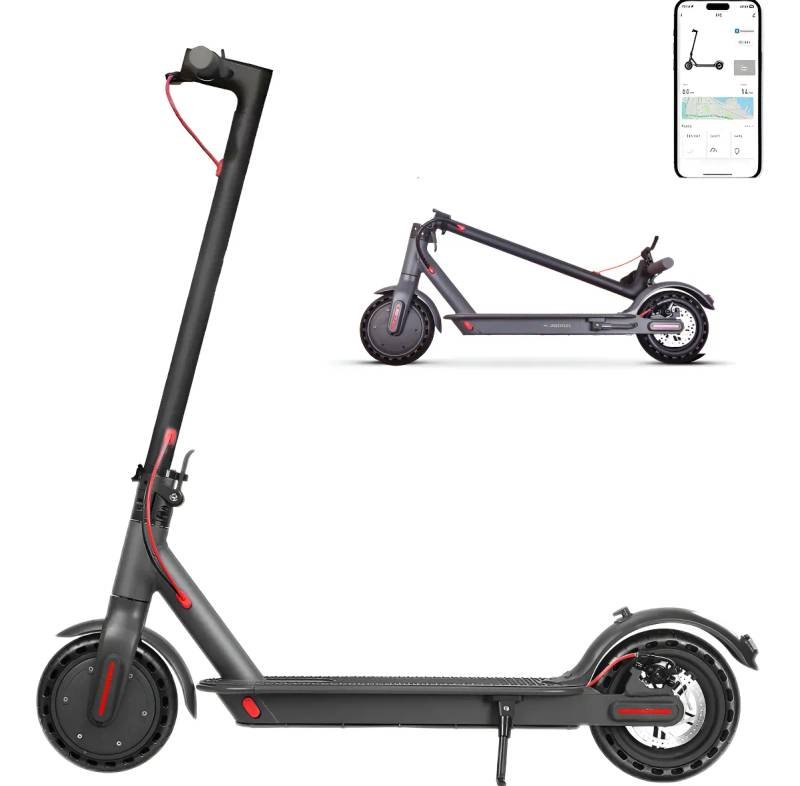 Patinete elétrico YDTECH M187 — visão lateral